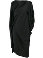 L'autre Chose Draped Front Dress - Black