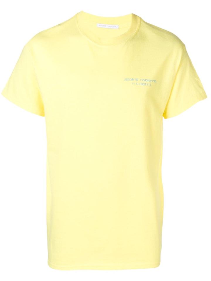 Société Anonyme Logo Crest T-shirt - Yellow