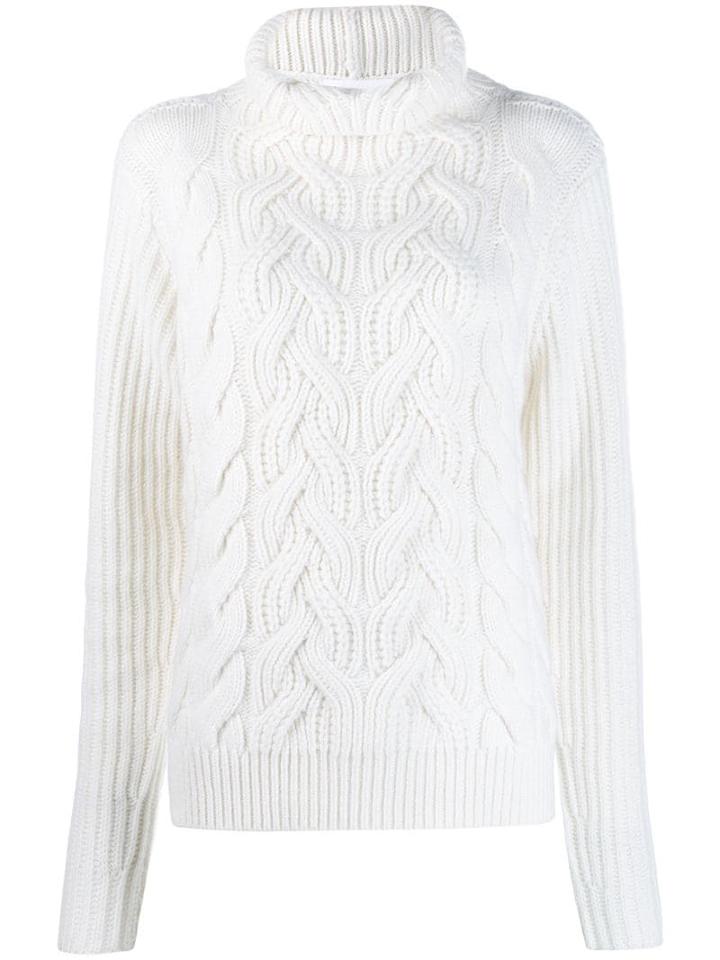 Helmut Lang Cable-knit Jumper - White