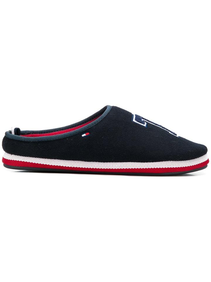 Tommy Hilfiger Th Badge Slippers - Blue