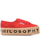 Philosophy Di Lorenzo Serafini Logo Espadrille Sneakers - Red