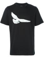 Oamc Eagle Print T-shirt, Men's, Size: Xl, Black, Cotton/polyamide/spandex/elastane
