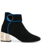 Lanvin Block Heel Ankle Boots - Black