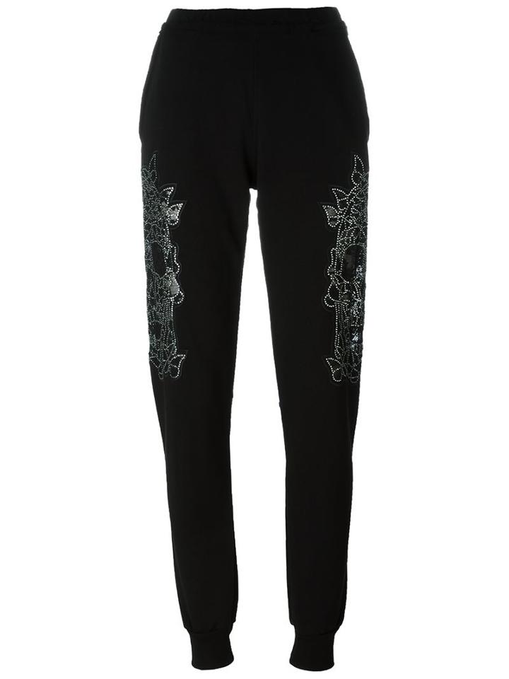 Philipp Plein Butterfly Skull Track Pants
