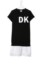Dkny Kids Layered T-shirt Dress - Black