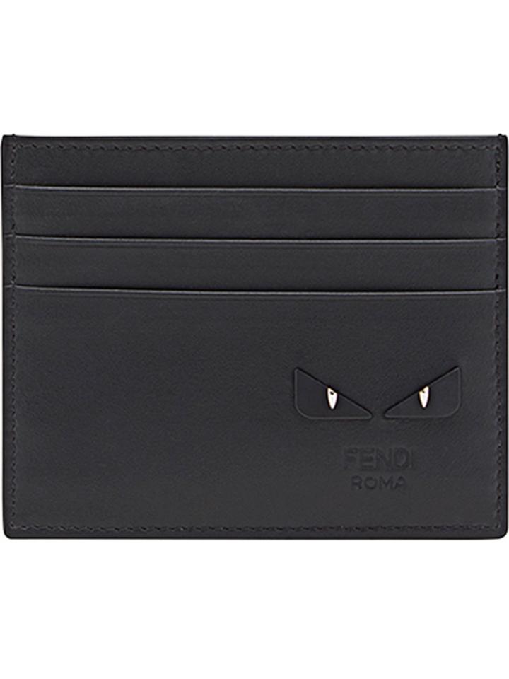 Fendi Six Slots Card Holder - Black
