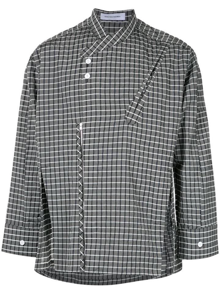 Kiko Kostadinov Plaid Shirt - Grey