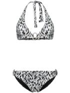 Michael Michael Kors Animal-print Bikini - Black