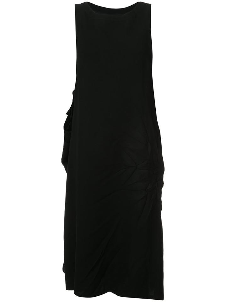 Y's Crease Detail Dress - Black