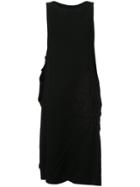 Y's Crease Detail Dress - Black