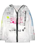 Marcelo Burlon County Of Milan Lettering Zipped Windbreaker - White