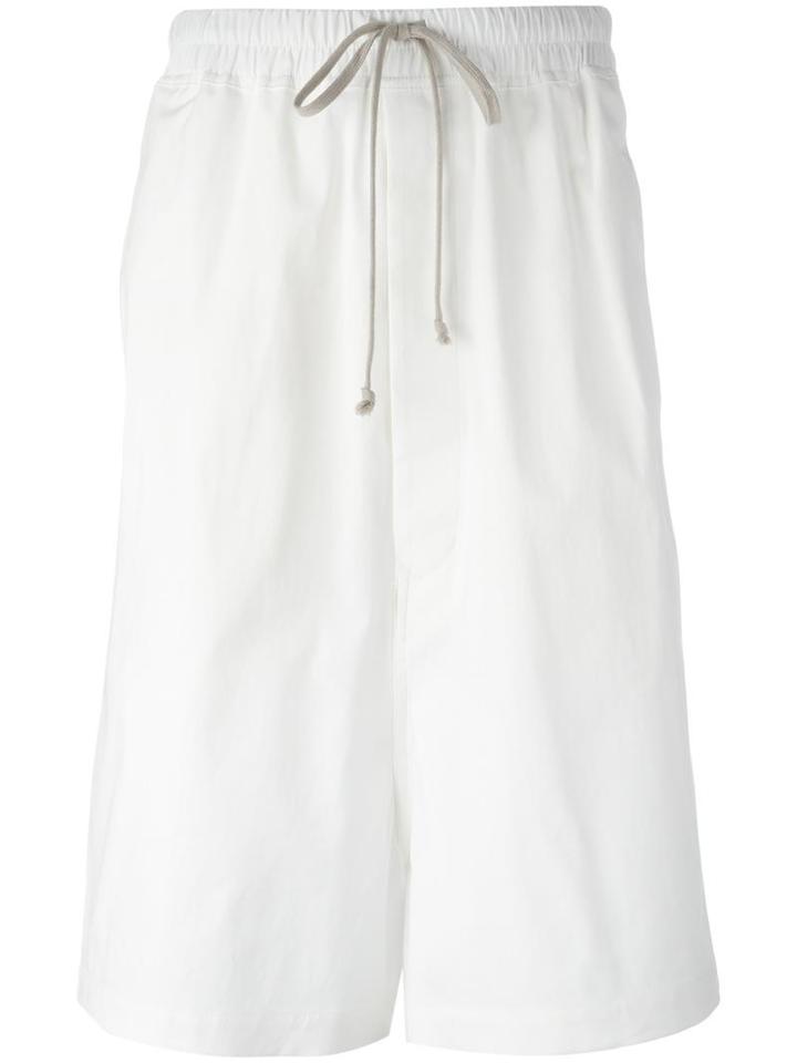 Rick Owens Mega Shorts, Men's, Size: 46, White, Cotton/rubber