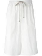 Rick Owens Mega Shorts, Men's, Size: 46, White, Cotton/rubber