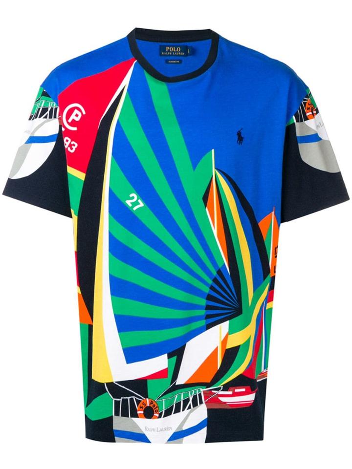 Polo Ralph Lauren Sailing Print T-shirt - Blue