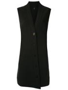Osklen Buttoned Vest Dress - Black