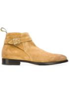 Doucal's Buckle Detail Ankle Boots - Nude & Neutrals