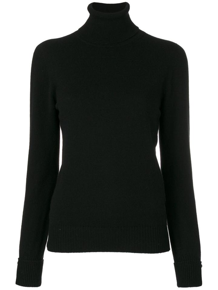 Agnona Turtleneck Jumper - Black