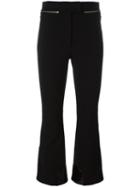 Nina Ricci Zipped Flared Trousers, Women's, Size: 38, Black, Viscose/polyamide/spandex/elastane/calf Hair