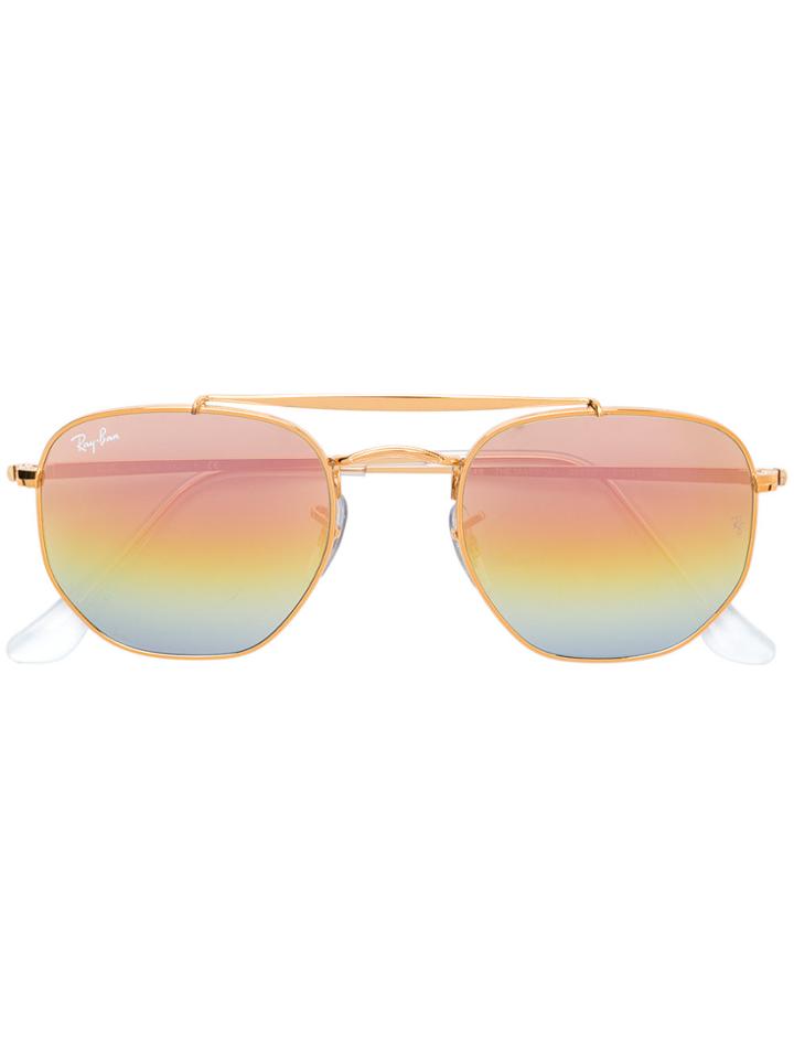 Ray-ban Hexagon Rainbow Tinted Sunglasses - Metallic