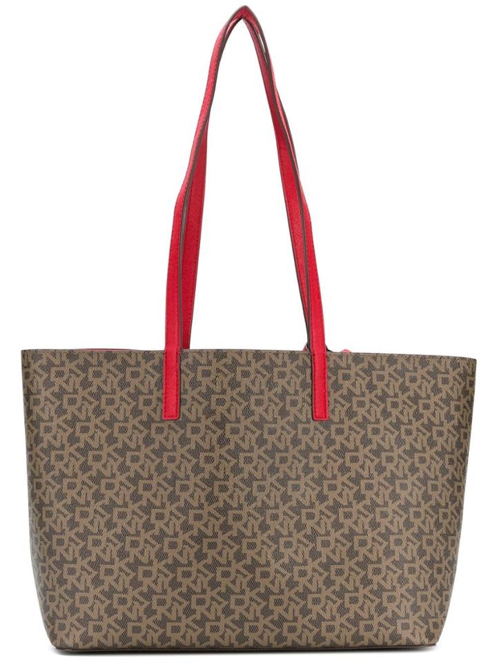 Dkny Mocha Logo Shoulder Bag - Brown