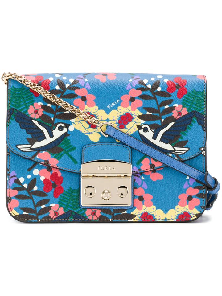 Furla Printed Metropolis Crossbody - Blue