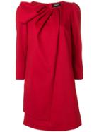 Paule Ka Asymmetric Gathered Front Dress