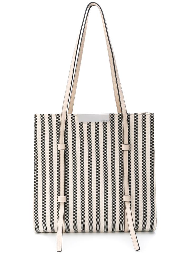 Sergio Rossi Striped Tote - Nude & Neutrals