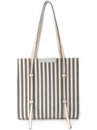 Sergio Rossi Striped Tote - Nude & Neutrals