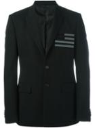Givenchy Flag Detail Blazer, Men's, Size: 46, Black, Cotton/cupro/wool