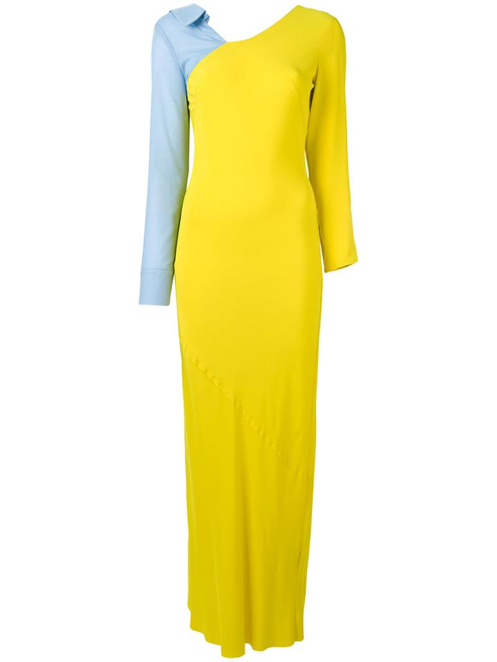 Erika Cavallini Sage Dress, Women's, Size: 44, Yellow/orange, Silk/acetate/polyester/cotton