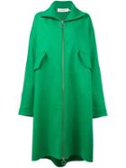 Marques'almeida Oversized Coat, Women's, Size: 8, Green, Polyester/wool