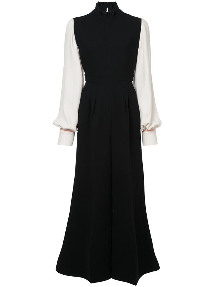 Roksanda Contrast Sleeve Jumpsuit - Black