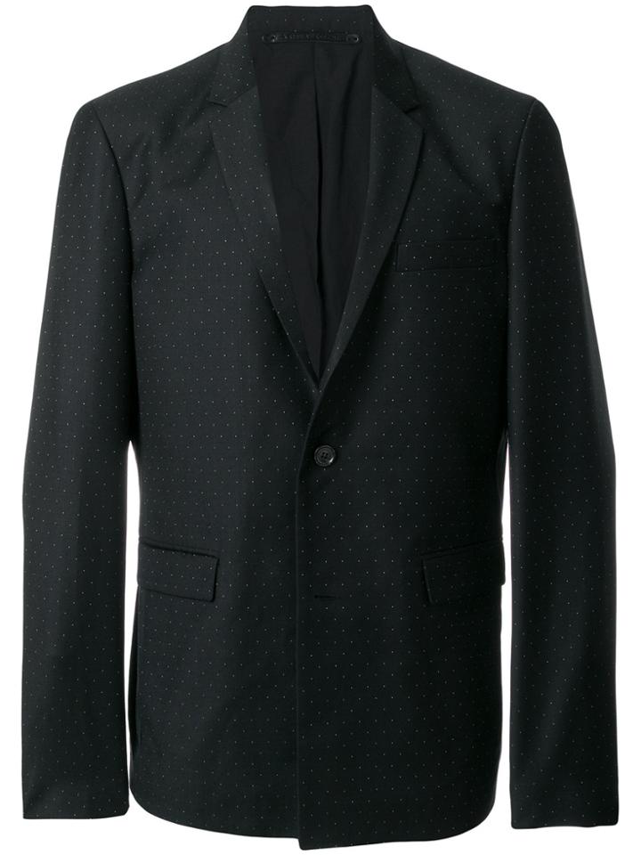 Kris Van Assche Micro Polka Dot Blazer - Black