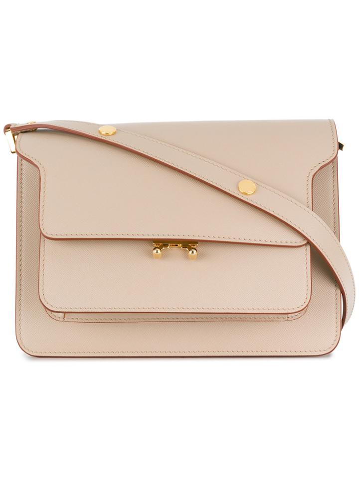 Marni Flap Shoulder Bag - Nude & Neutrals