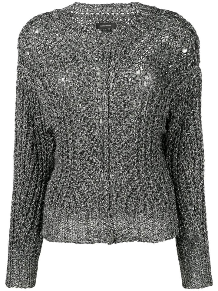 Isabel Marant Metallic Detail Sweater - Silver