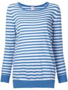 Massimo Alba Striped Jumper, Women's, Size: Medium, Blue, Cashmere