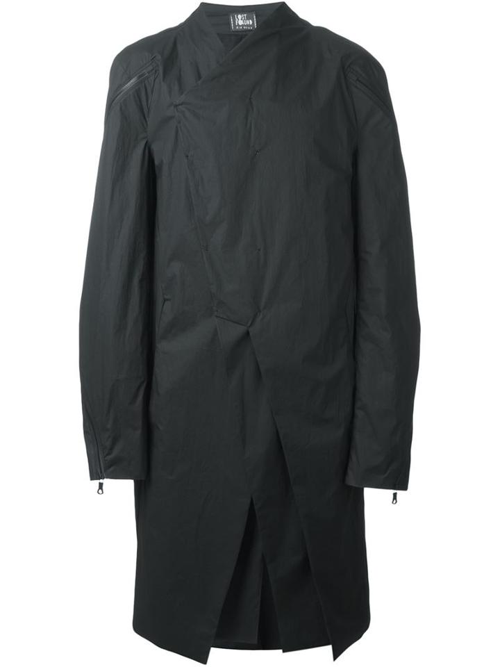 Lost And Found Cross Front Coat