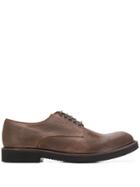 Eleventy Round Toe Oxford Shoes - Brown