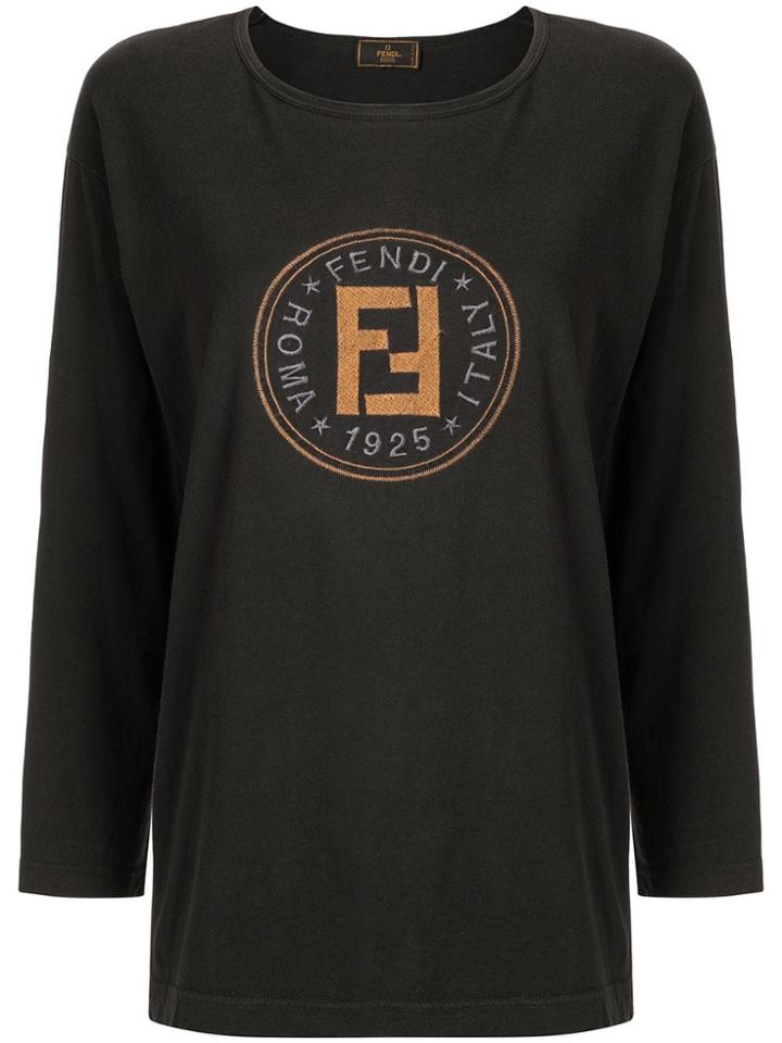 Fendi Pre-owned Long Sleeve Top - Black