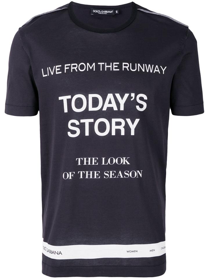 Dolce & Gabbana Today's Story T-shirt - Blue