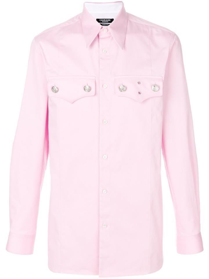Calvin Klein 205w39nyc Western Shirt - Pink & Purple