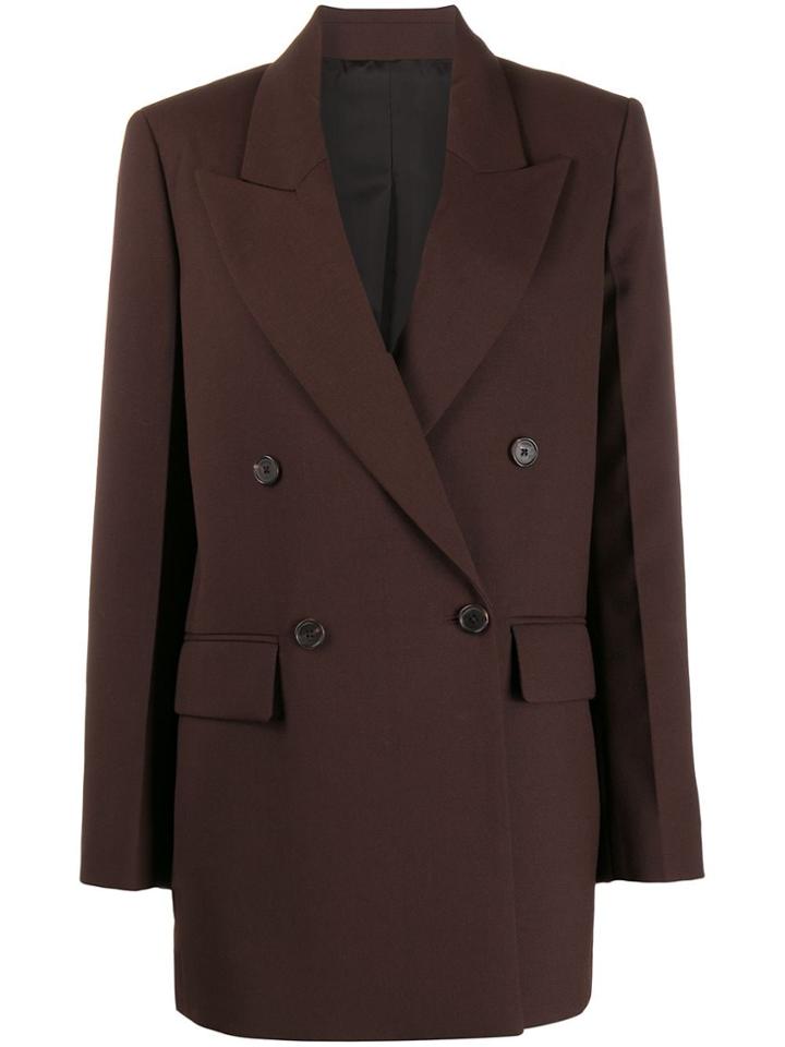 Joseph John Double-breasted Blazer - Brown