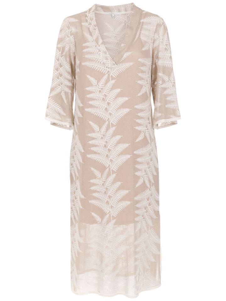 Alcaçuz Midi Flamboyant Dress - Neutrals