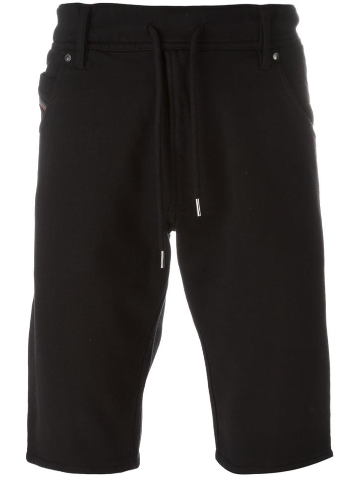 Diesel Drawstring Denim Shorts - Black