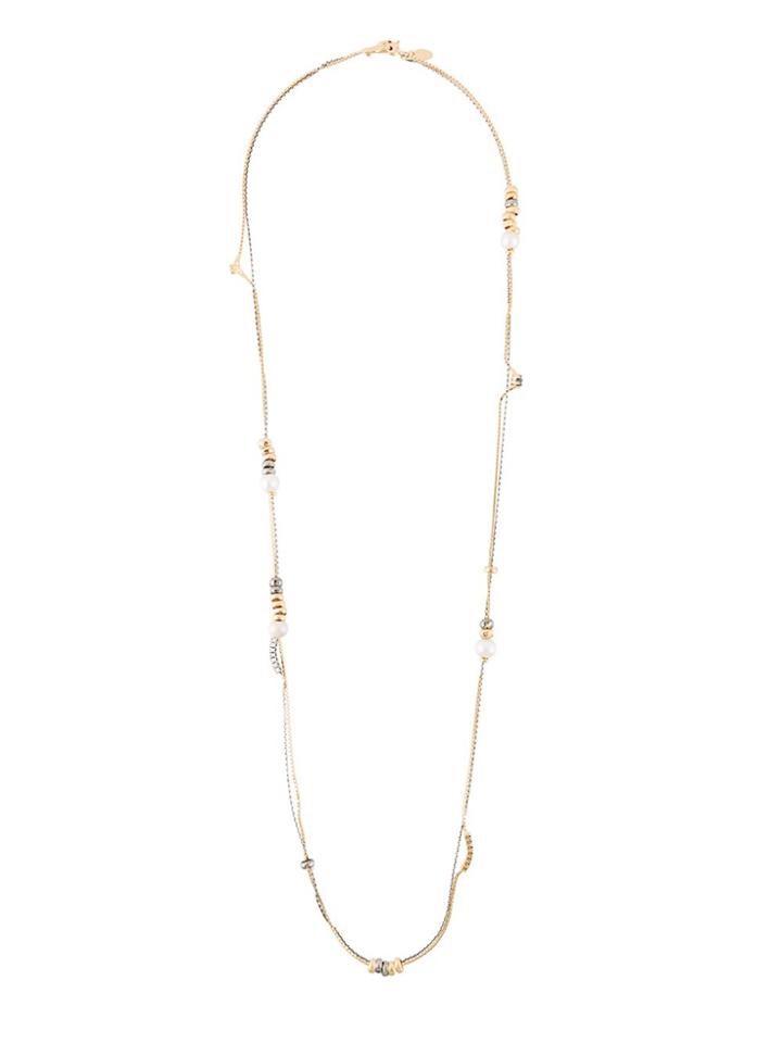 Iosselliani 'silver Heritage' Pearl Long Necklace - Metallic