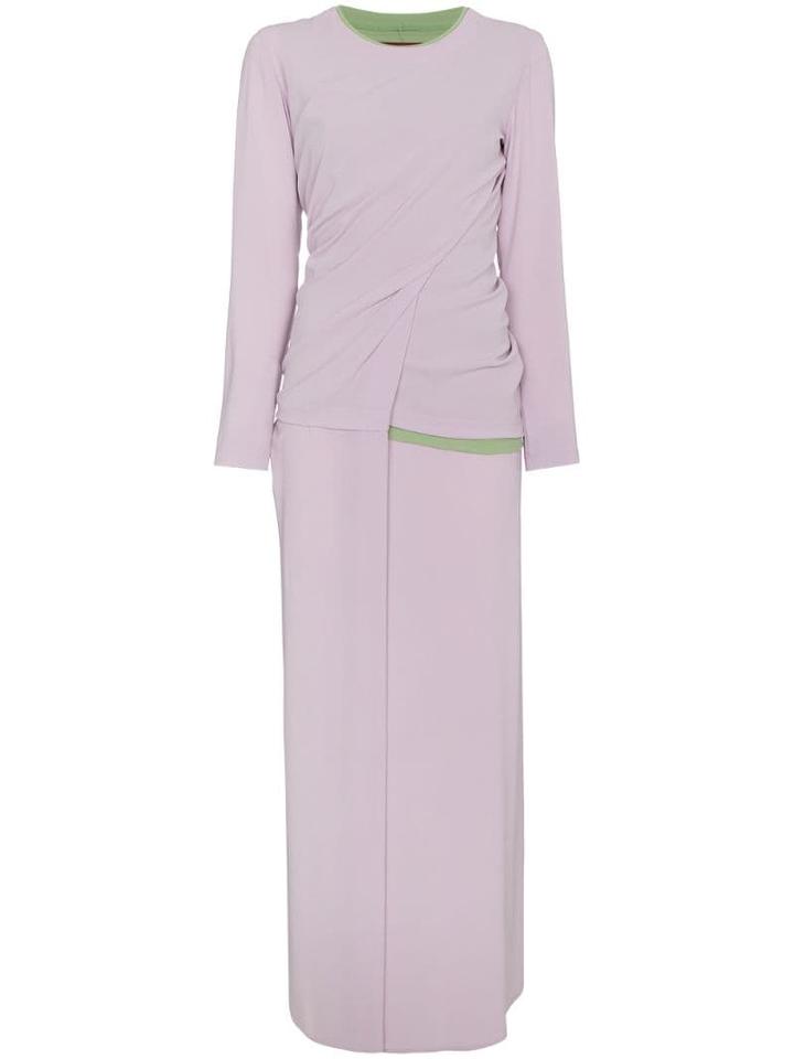 Sies Marjan Vivki Twisted Two-tone Dress - Pink