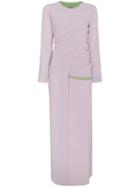 Sies Marjan Vivki Twisted Two-tone Dress - Pink