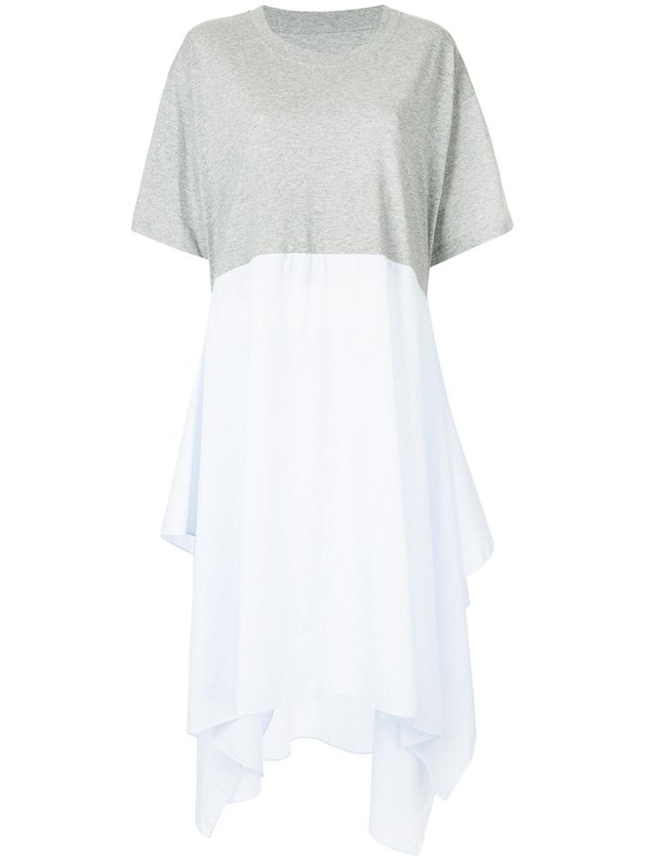 Mm6 Maison Margiela Wide Fit T-shirt Dress - Grey