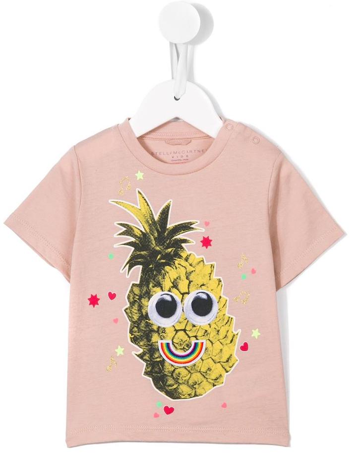 Stella Mccartney Kids - Pineapple Print T-shirt - Kids - Cotton - 24 Mth, Pink/purple