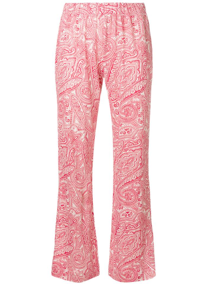 Le Tricot Perugia Paisley Flared Trousers